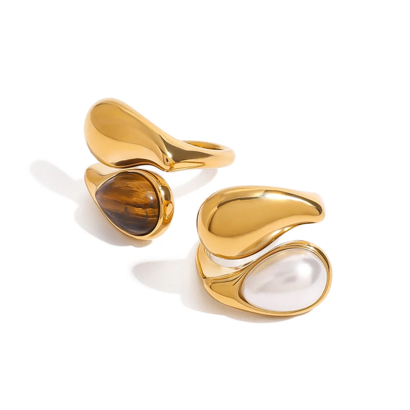 Golden Drop Ring