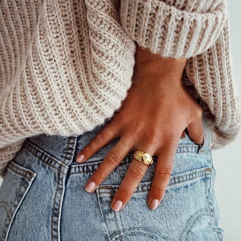 Moonlit Muse Ring